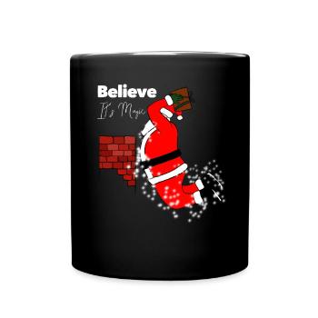 Dunking de cadeau de basket du père noël - Mug uni - noir - Devant