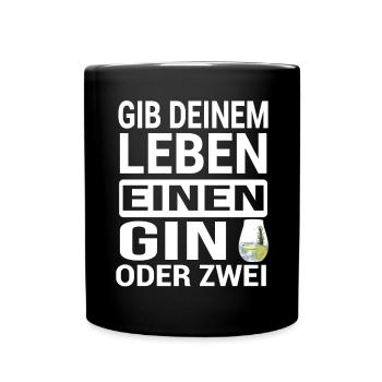 GIN - Mug uni - noir - Devant