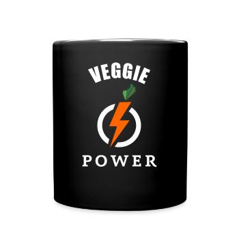 Veggie Power Végétarien Veganer - Mug uni - noir - Devant