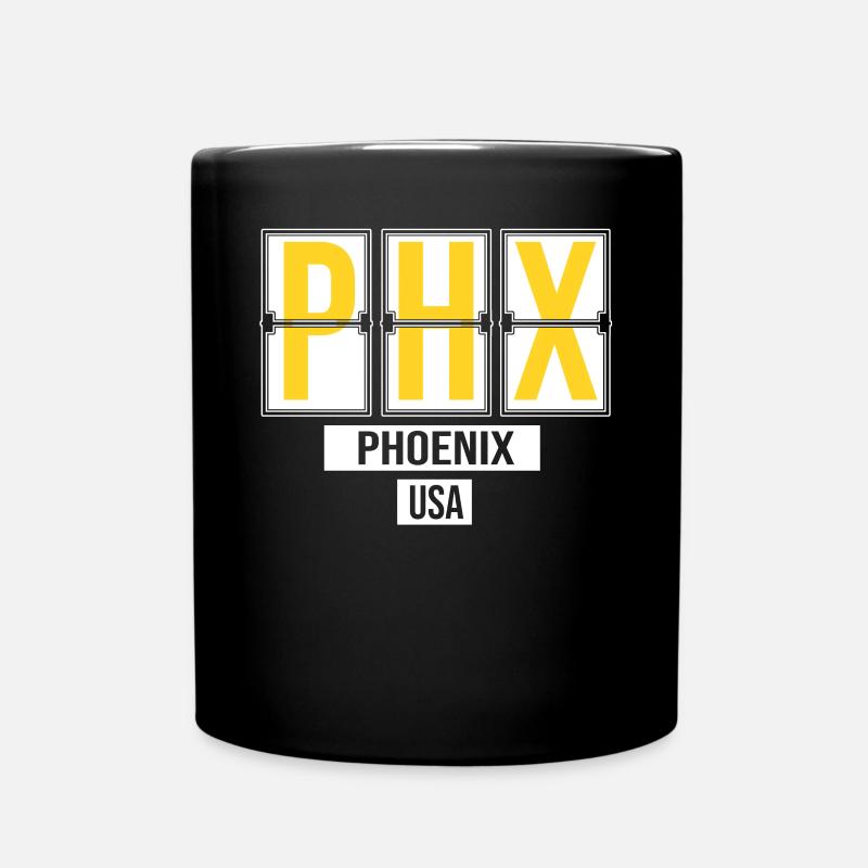 PHX Phoenix Sky Harbor Code de l’aéroport international - Mug uni - noir
