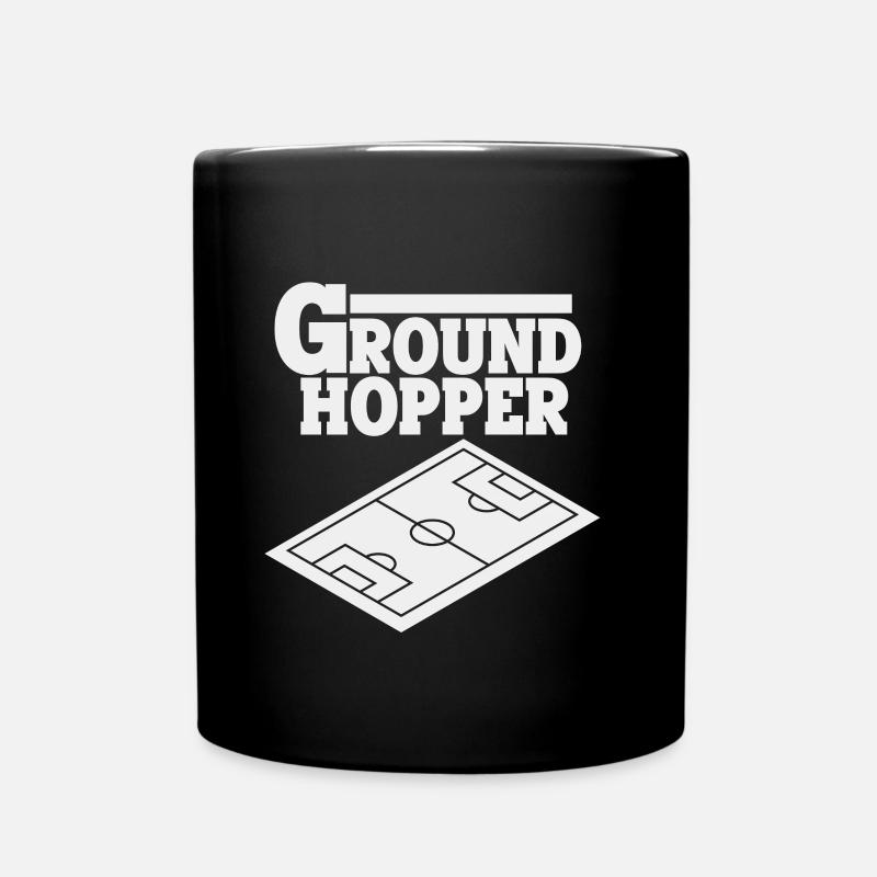Groundhopper Sammelt Stadien von Fußball Idee - Tasse einfarbig - Schwarz