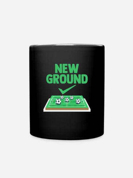 Groundhopper hat ein neues Stadion Hobby Sport - Tasse einfarbig - Schwarz