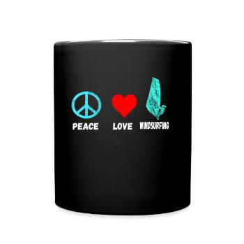 Windsurfing Windsurfing Windsurfers Water sports - Full Colour Mug - black - Front
