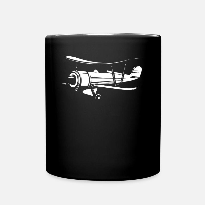 Waco 10 cadeau avion - Mug uni - noir