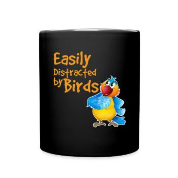Observateur des oiseaux - Mug uni - noir - Devant