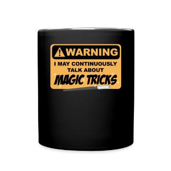 Lustiges Magier Zauberer Shirt Geschenk Idee - Tasse einfarbig - Schwarz - Vorne