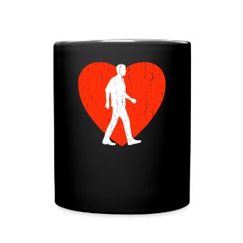 Walking - Tasse einfarbig - Schwarz - Vorne
