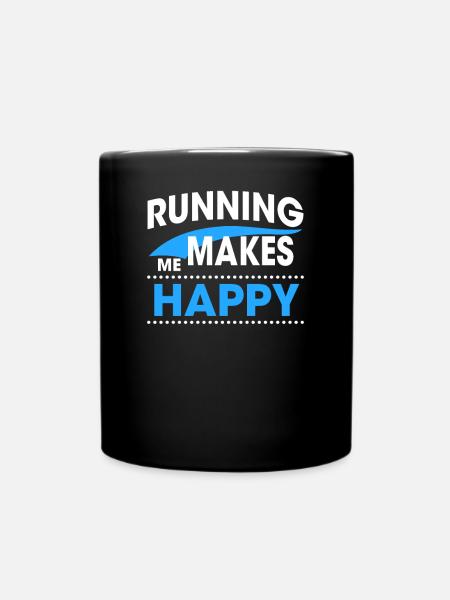 RUNNING - Tasse einfarbig - Schwarz