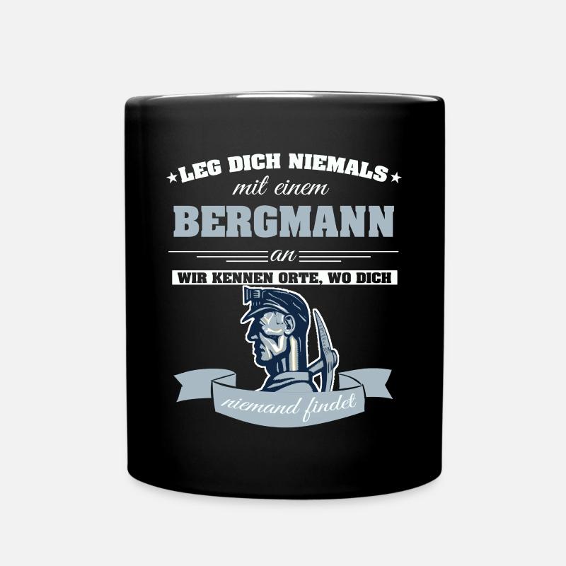 Bergmann Bergarbeiter - Tasse einfarbig - Schwarz