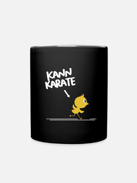 Kann Karate Lustiges Kücken Süß Auffallen Geschenk - Tasse einfarbig - Schwarz