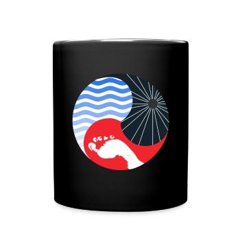 Triathlon - Tasse einfarbig - Schwarz - Vorne