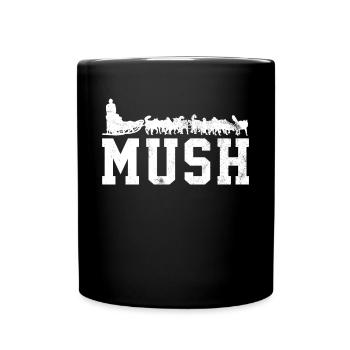 Sled sled dogs - Full Colour Mug - black - Front