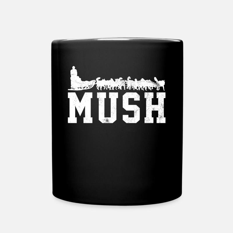 Chiens de traîneau - Mug uni - noir