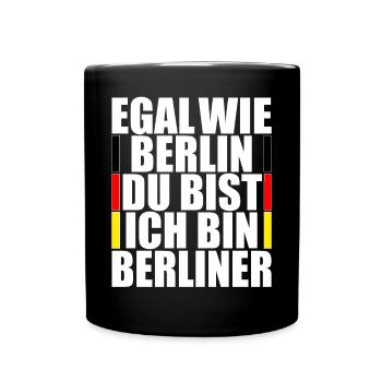 No matter how Berlin you are. I'm a Berliner. T-shirt - Full Colour Mug - black - Front