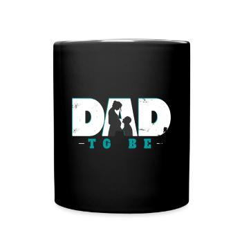 werdender Vater Kind Zukunft Geschenk - Tasse einfarbig - Schwarz - Vorne