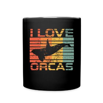 killer whale - Full Colour Mug - black - Front