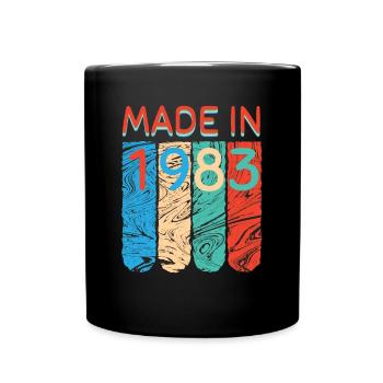 Made in 1983 - Tasse einfarbig - Schwarz - Vorne