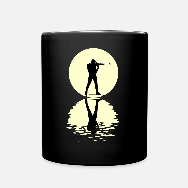 Moon Biathlon Tshirt - Tasse einfarbig - Schwarz