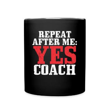 Trainer Sportlehrer Geschenk Geschenkidee - Tasse einfarbig - Schwarz - Vorne