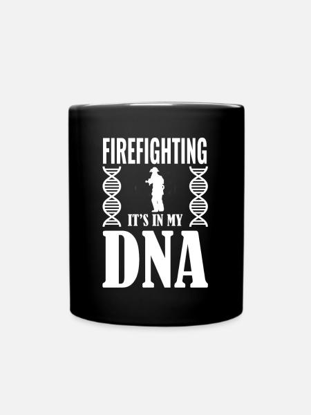 Feuerwehr - Tasse einfarbig - Schwarz