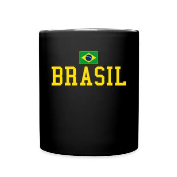 Brazil Flag - Full Colour Mug - black - Front