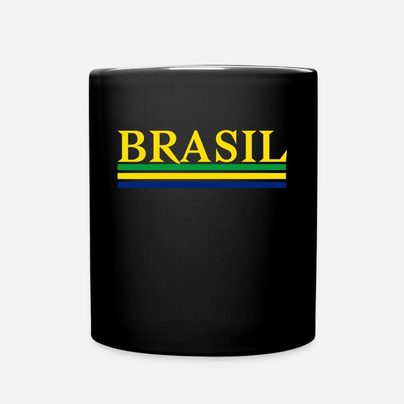 Brasilien - Tasse einfarbig - Schwarz