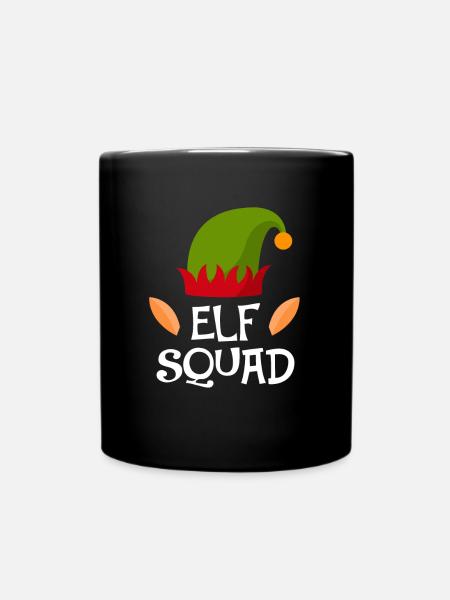 elf squad Weihnachten advent elf elfe fee geschenk - Tasse einfarbig - Schwarz