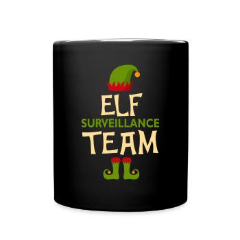 onze équipe Noël advent onze elfe fee cadeau - Mug uni - noir - Devant