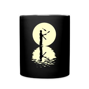Moon Juggling Thé - Mug uni - noir - Devant
