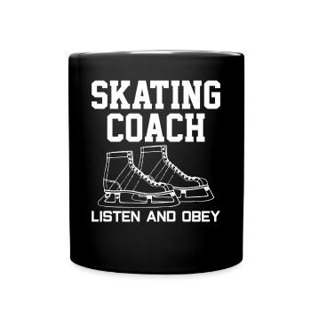 figure skating - Full Colour Mug - black - Front