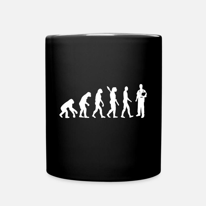 Arzt Evolution - Tasse einfarbig - Schwarz