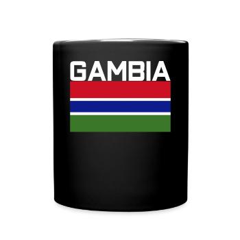 Gambia TShirt - Full Colour Mug - black - Front