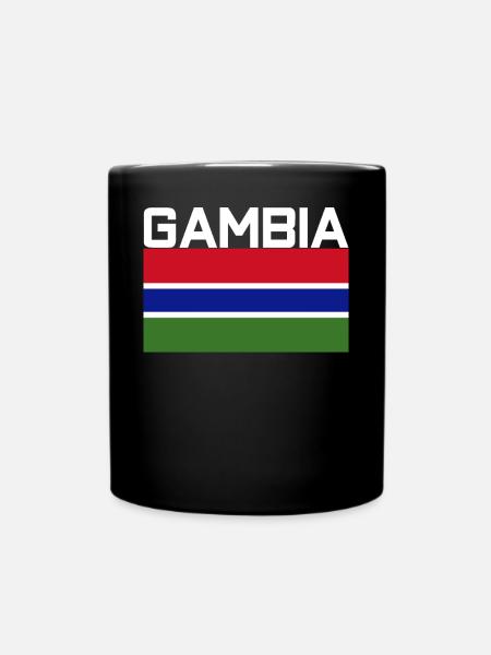 Gambia TShirt - Tasse einfarbig - Schwarz