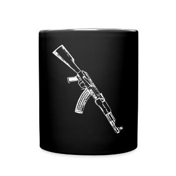 AK47 Kalashnikov AK47 Rifle Owner - Full Colour Mug - black - Front