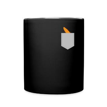 Corn Pocket Witzige Maïs Conception - Mug uni - noir - Devant