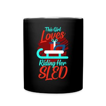 Traîneau Sleigh Rider Femmes - Mug uni - noir - Devant