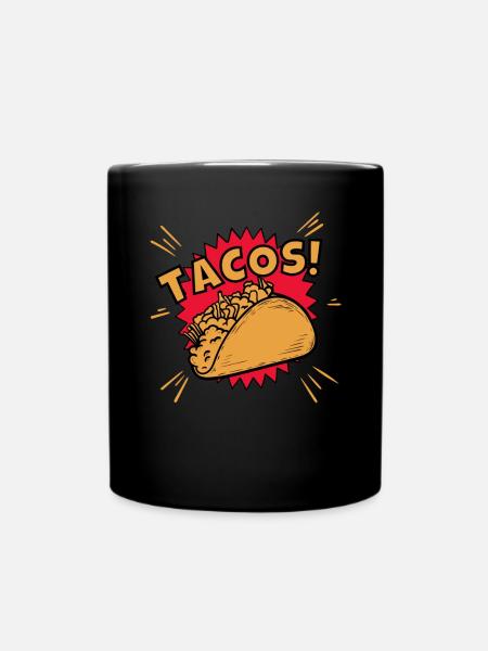 Taco Tacos - Full Colour Mug - black