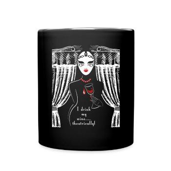 Ich mag es, theatralisch zu gehen Geschenk für Schauspieler, - Tasse einfarbig - Schwarz - Vorne