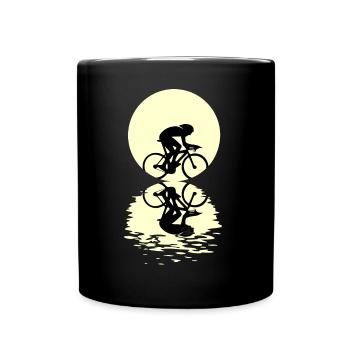 Chemise de lune cycling - Mug uni - noir - Devant