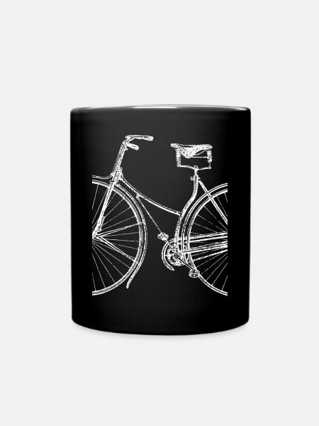Design de vélo femmes - Mug uni - noir