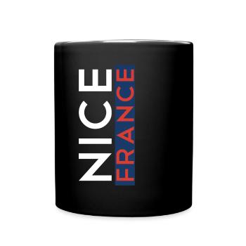 Nizza Frankreich Nice France - Tasse einfarbig - Schwarz - Vorne