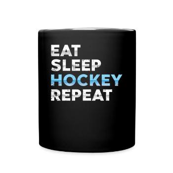 hockey - Mug uni - noir - Devant