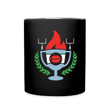 Football Premium Shirt American Football USA - Tasse einfarbig - Schwarz - Vorne