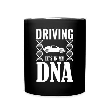 Autofahrer - Tasse einfarbig - Schwarz - Vorne