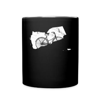 Fahrrad Bike Biker - Tasse einfarbig - Schwarz - Vorne