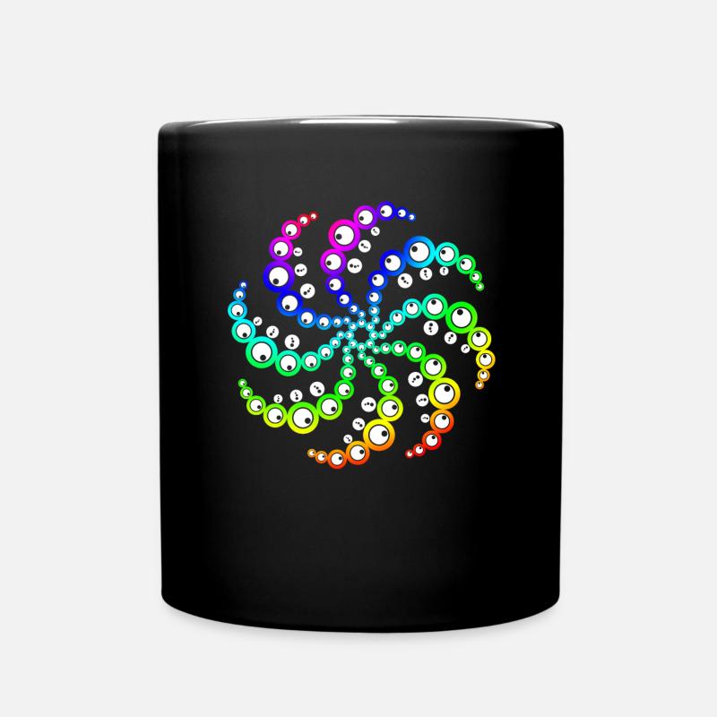 grain circle - Full Colour Mug - black