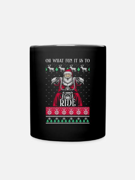 Cadeau de Noël moche du père Noël - Mug uni - noir