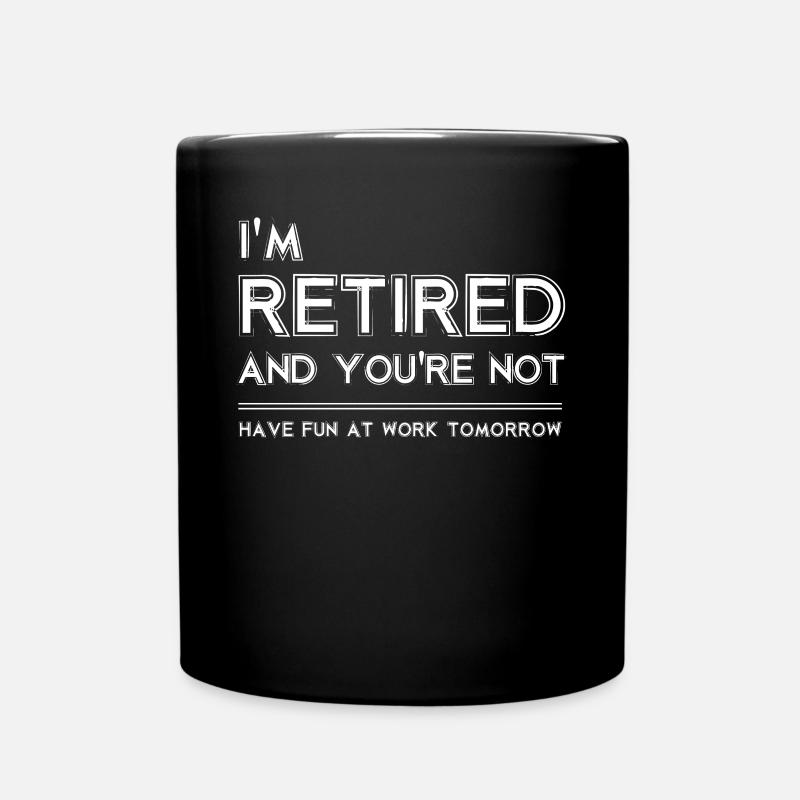 retraité - Mug uni - noir