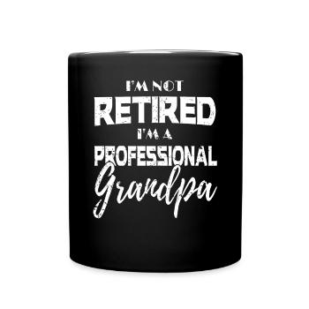 grand-père - Mug uni - noir - Devant