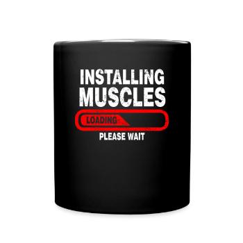 muscles - Full Colour Mug - black - Front